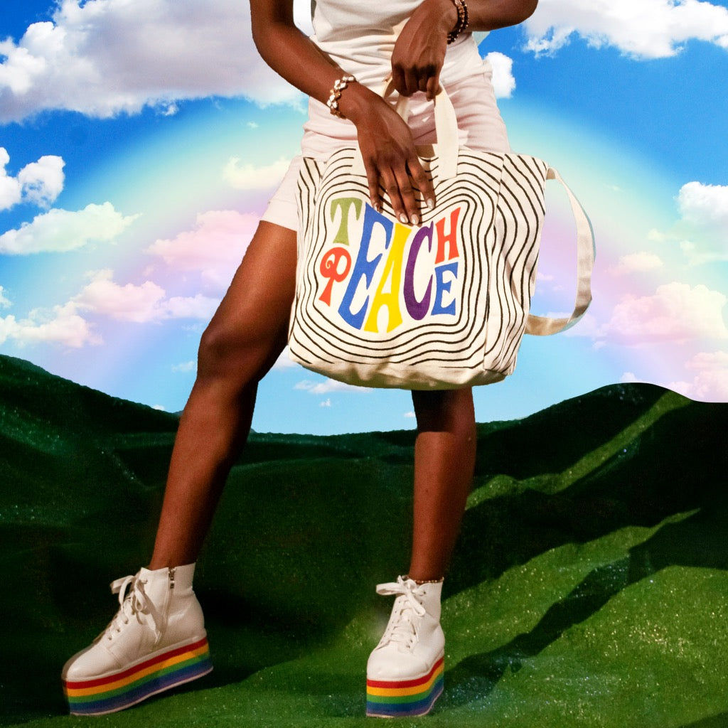 Teach Peace Tote